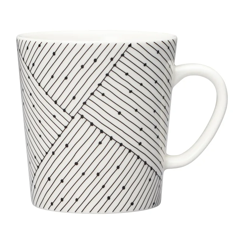 Mainio Sarastus Punos Tasse 30cl Schwarz-weiß by Arabia – product photo