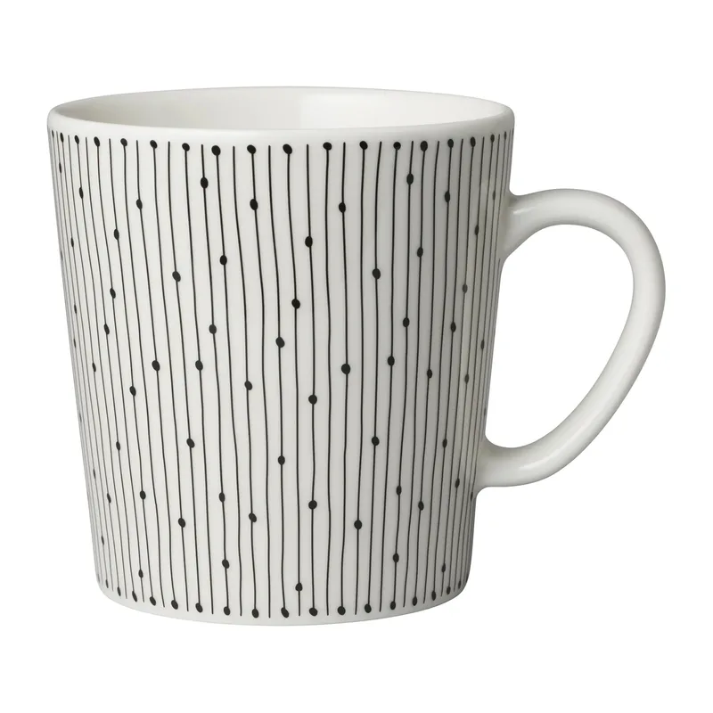 Mainio Sarastus Tasse 30cl Schwarz-weiß by Arabia – product photo