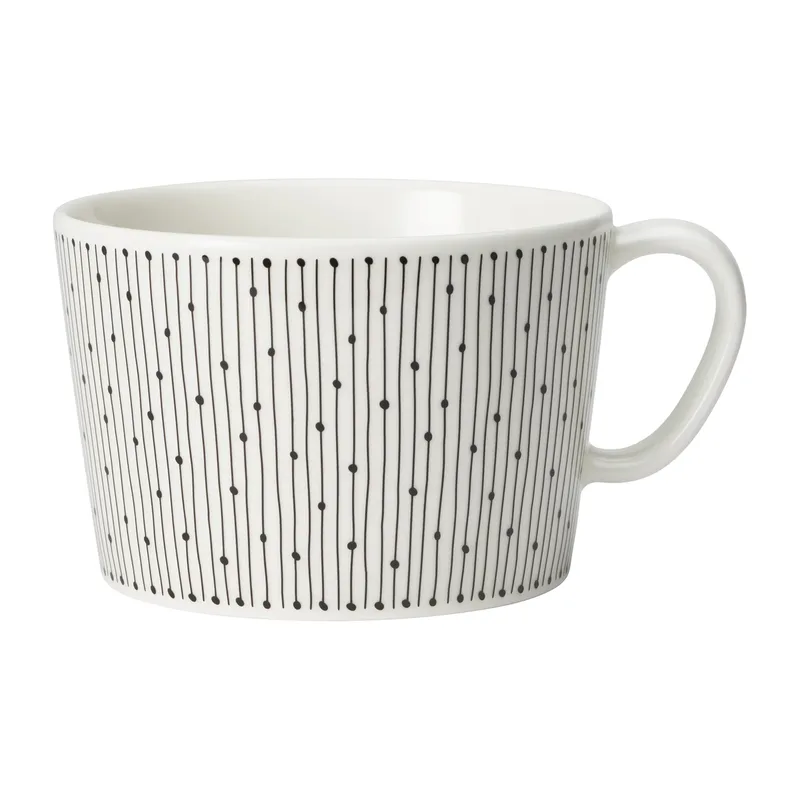 Mainio Sarastus Tasse 40cl Schwarz-weiß von Arabia – Produktfoto