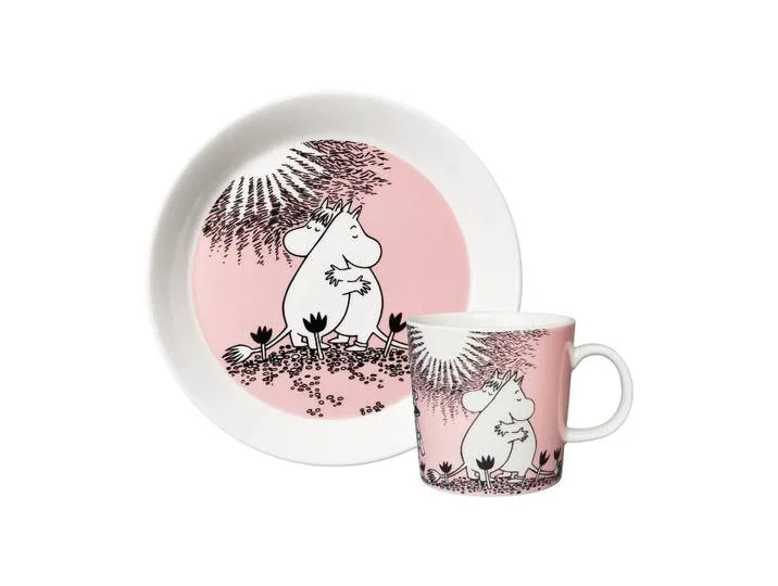 Moomin Arabia Liefde 30 jaar Moominmok & bord 2-delig von Arabia – Produktfoto