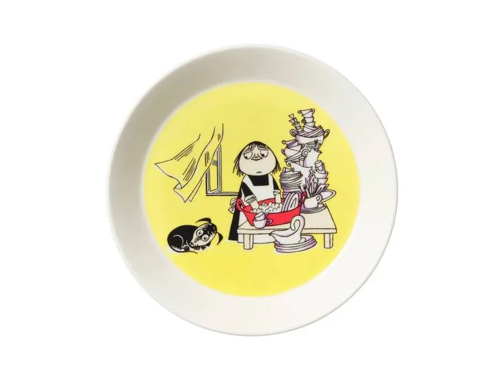 Moomin Arabia Misabel Moomin bord geel Geel von Arabia – Produktfoto