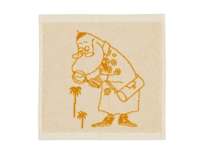 Moomin Arabia Moomin handdoek 25x25 cm Hemulen, oker von Arabia – Produktfoto