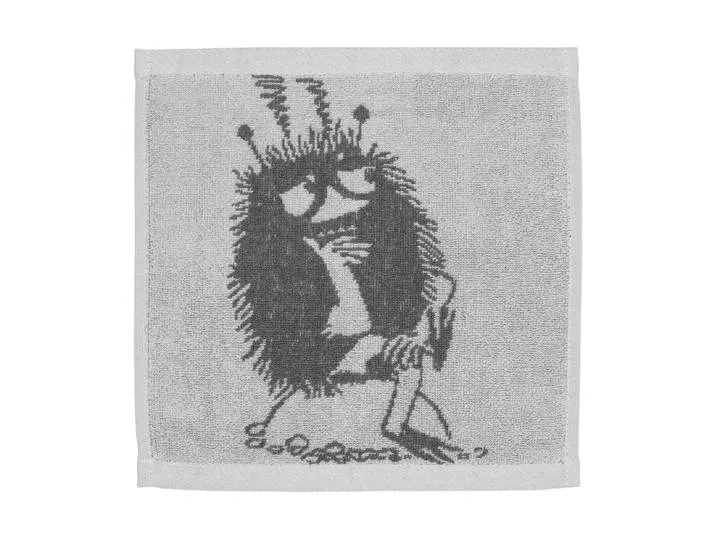 Moomin Arabia Moomin handdoek 25x25 cm Stinky, grijs von Arabia – Produktfoto