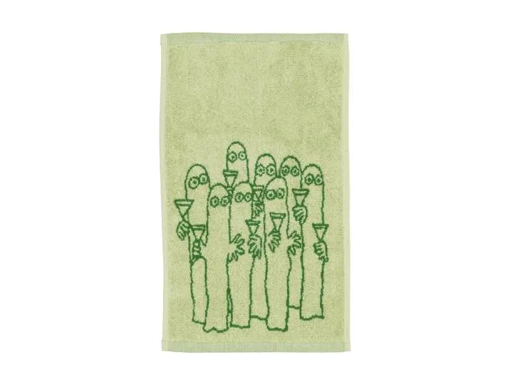 Moomin Arabia Moomin handdoek 30x50 cm Hattifnattarna, groen de Arabia – photo du produit