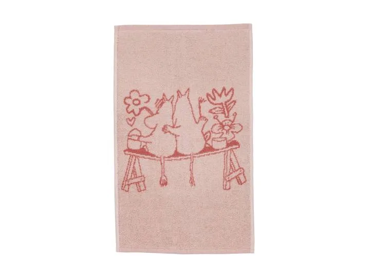 Moomin Arabia Moomin handdoek 30x50 cm Liefde roze de Arabia – photo du produit