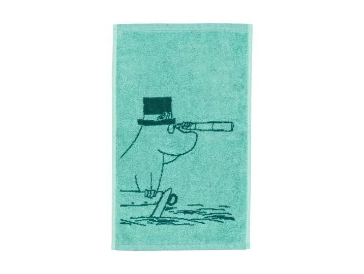 Moomin Arabia Moomin handdoek 30x50 cm Moominpapa blauwgroen von Arabia – Produktfoto