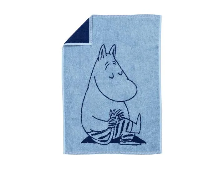 Moomin Arabia Moomin handdoek 50x70 cm Moomintrol marineblauw von Arabia – Produktfoto