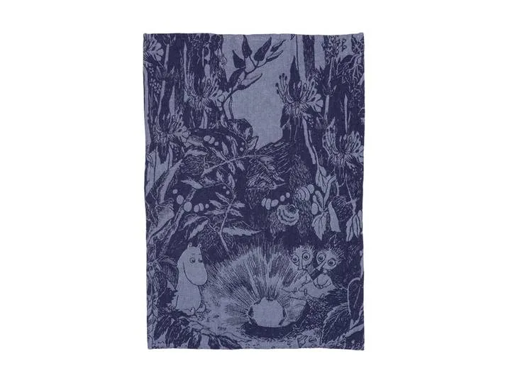 Moomin Arabia Mystikens skog Moomin keukendoek Blauw, 45x66 cm von Arabia – Produktfoto