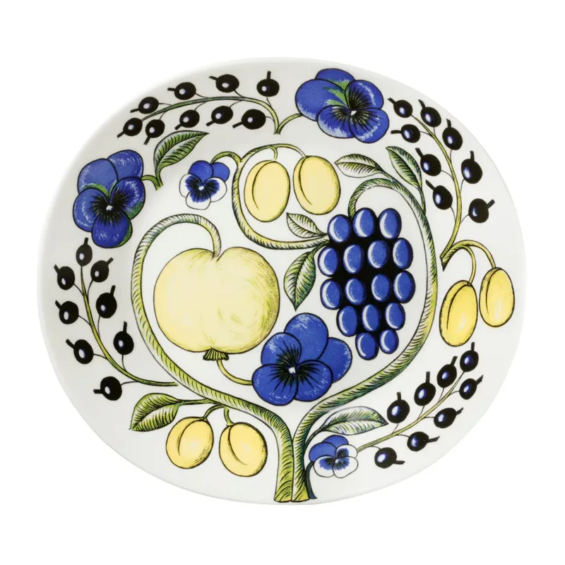 Paratiisi Teller oval 25 cm Blau von Arabia – Produktfoto