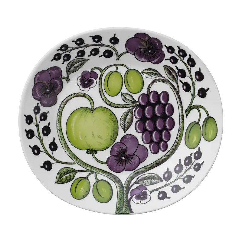 Paratiisi Teller oval 25 cm Lila von Arabia – Produktfoto