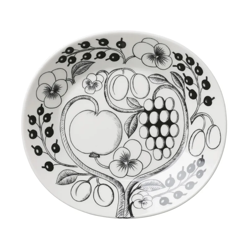 Paratiisi Teller oval 25 cm Schwarz by Arabia – product photo