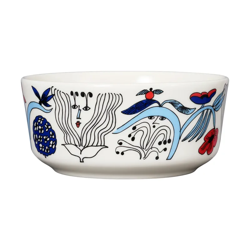 Puutarhurit Schale Ø13 cm Blau-weiß-rot by Arabia – product photo