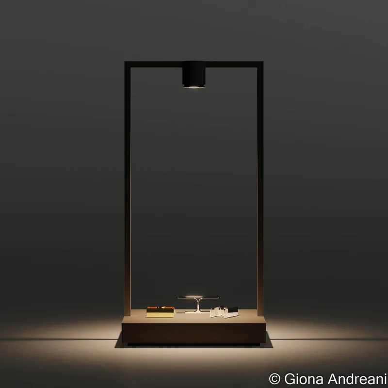 Curiosity 45 Focus Taffellamp Black/Brown - Artemide Curiosity Focus - Woonkamer - Designer - Metaal by Artemide – product photo