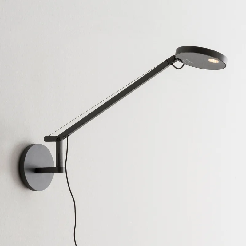 Demetra Micro W 2700K Wandlamp Antracit - Artemide - Werkkamer / Kantoor - Designer - Metaal - 1 lamp von Artemide – Produktfoto