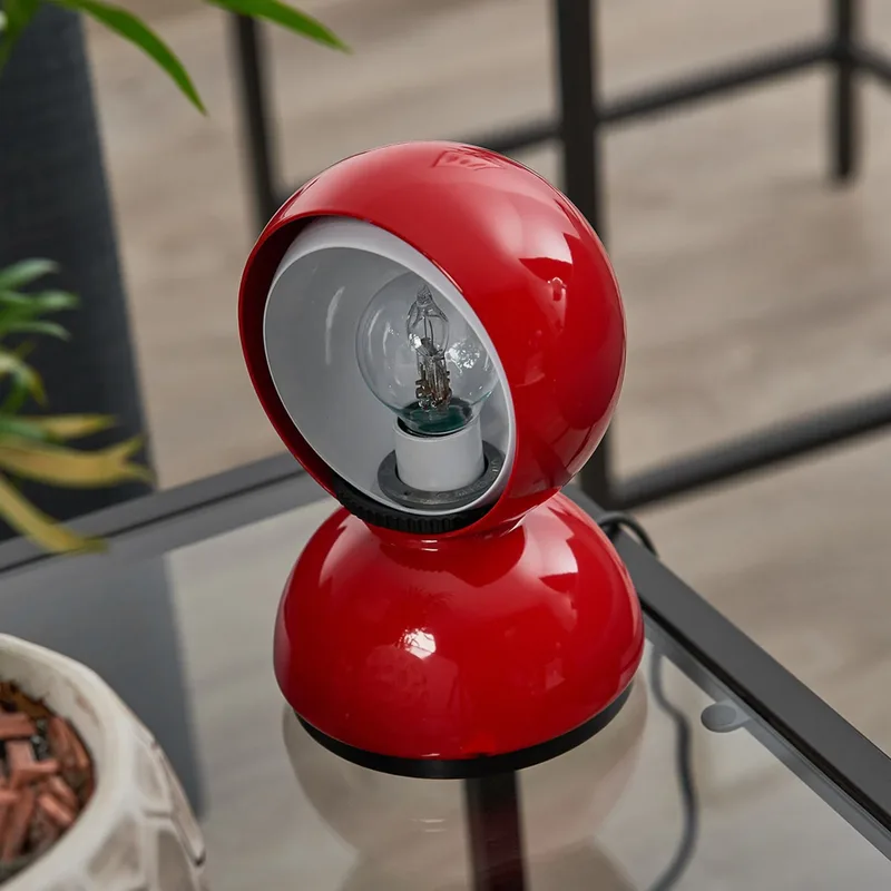 Eclisse Tafellamp Rood - Artemide - Woonkamer - Designer - Metaal - 1 lamp von Artemide – Produktfoto