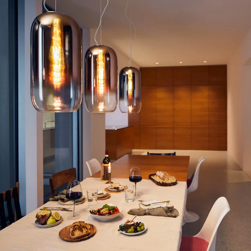 Gople Mini hanglamp brons/zwart - Artemide - Woonkamer - Designer - Glas - 1 lamp von Artemide – Produktfoto