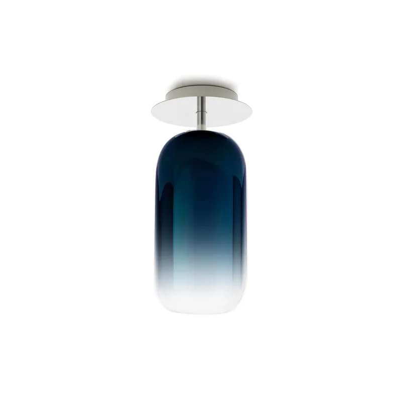 Gople Mini Plafondlamp Bluee Sapphire - Artemide - Woonkamer - Designer - Glas - Met afstand von Artemide – Produktfoto