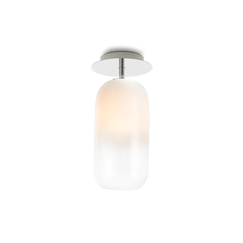 Gople Mini Plafondlamp White - Artemide - Woonkamer - Designer - Glas - Met afstand von Artemide – Produktfoto