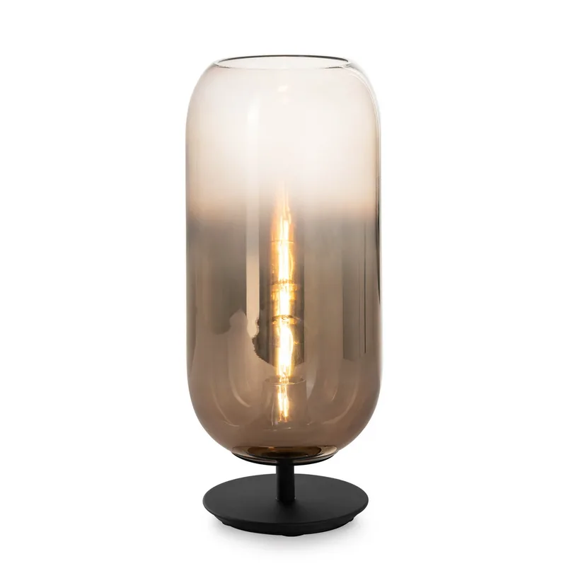 Gople Mini-tafellamp brons/zwart - Artemide - Woonkamer - Designer - Glas - Met lampenkap von Artemide – Produktfoto