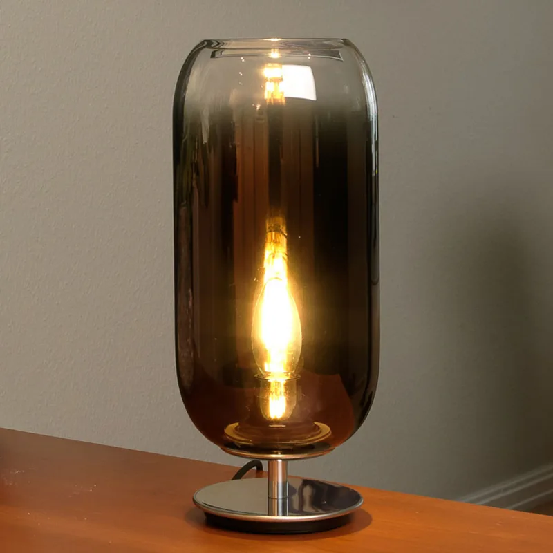 Gople Mini Tafellamp Bronze - Artemide - Woonkamer - Designer - Glas - Met lampenkap von Artemide – Produktfoto