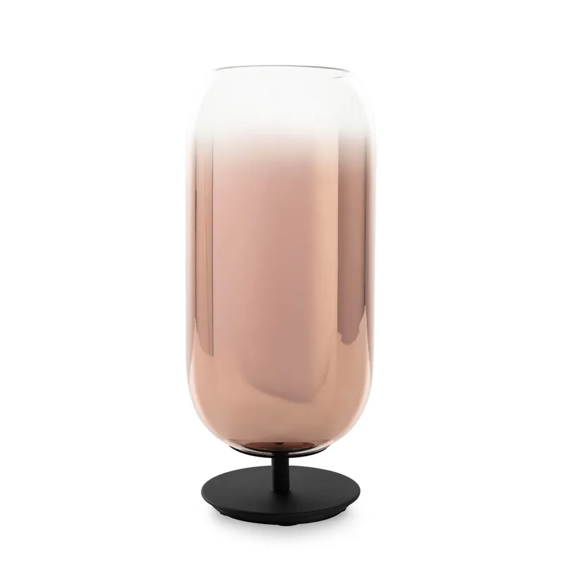 Gople Mini-tafellamp koper/zwart - Artemide - Woonkamer - Designer - Glas - Met lampenkap von Artemide – Produktfoto