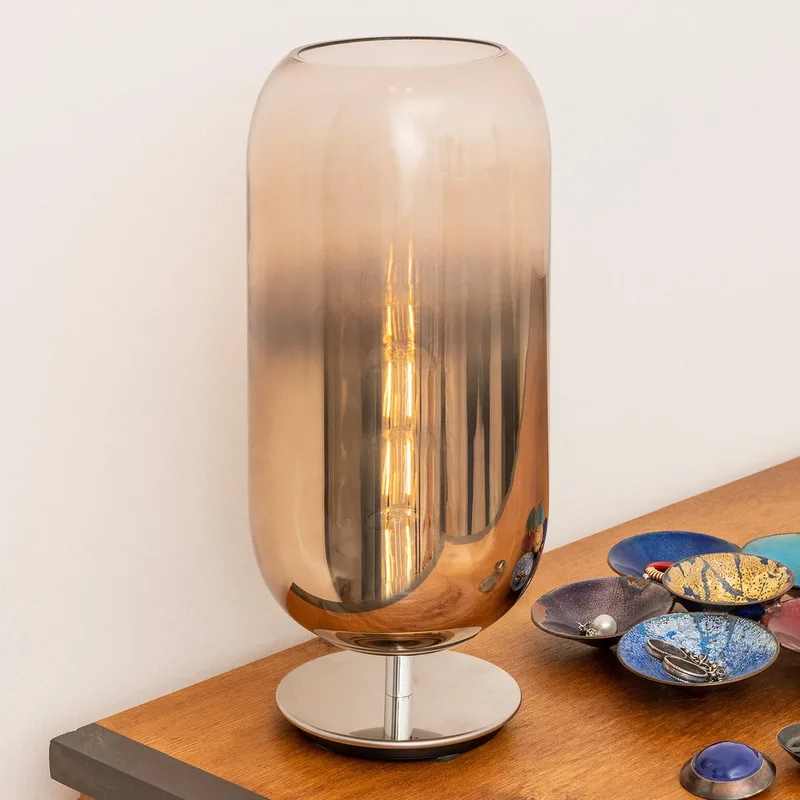 Gople Tafellamp Bronze - Artemide - Woonkamer - Designer - Glas - Met lampenkap von Artemide – Produktfoto