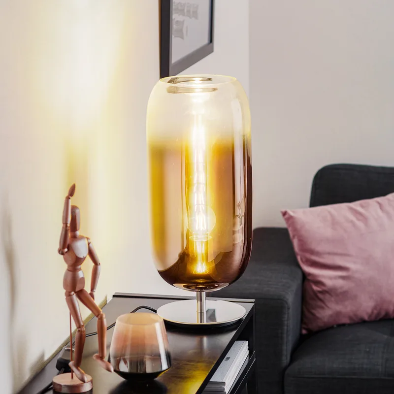 Gople Tafellamp Copper - Artemide - Woonkamer - Designer - Glas - Met lampenkap von Artemide – Produktfoto