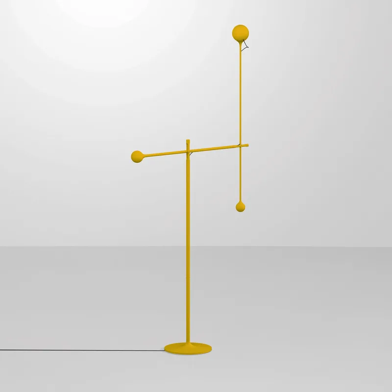 IXA Vloerlamp Yellow - Artemide - Woonkamer - Designer - Metaal - Met lampenkap by Artemide – product photo