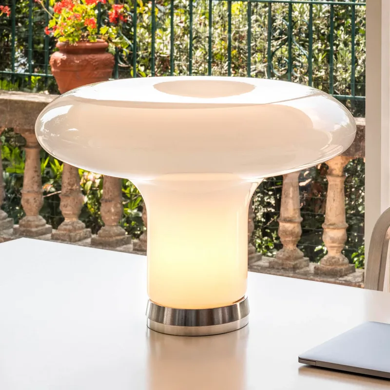 Lesbo Taffellamp Transparent - Artemide - Woonkamer - Designer - Glas - Met lampenkap by Artemide – product photo