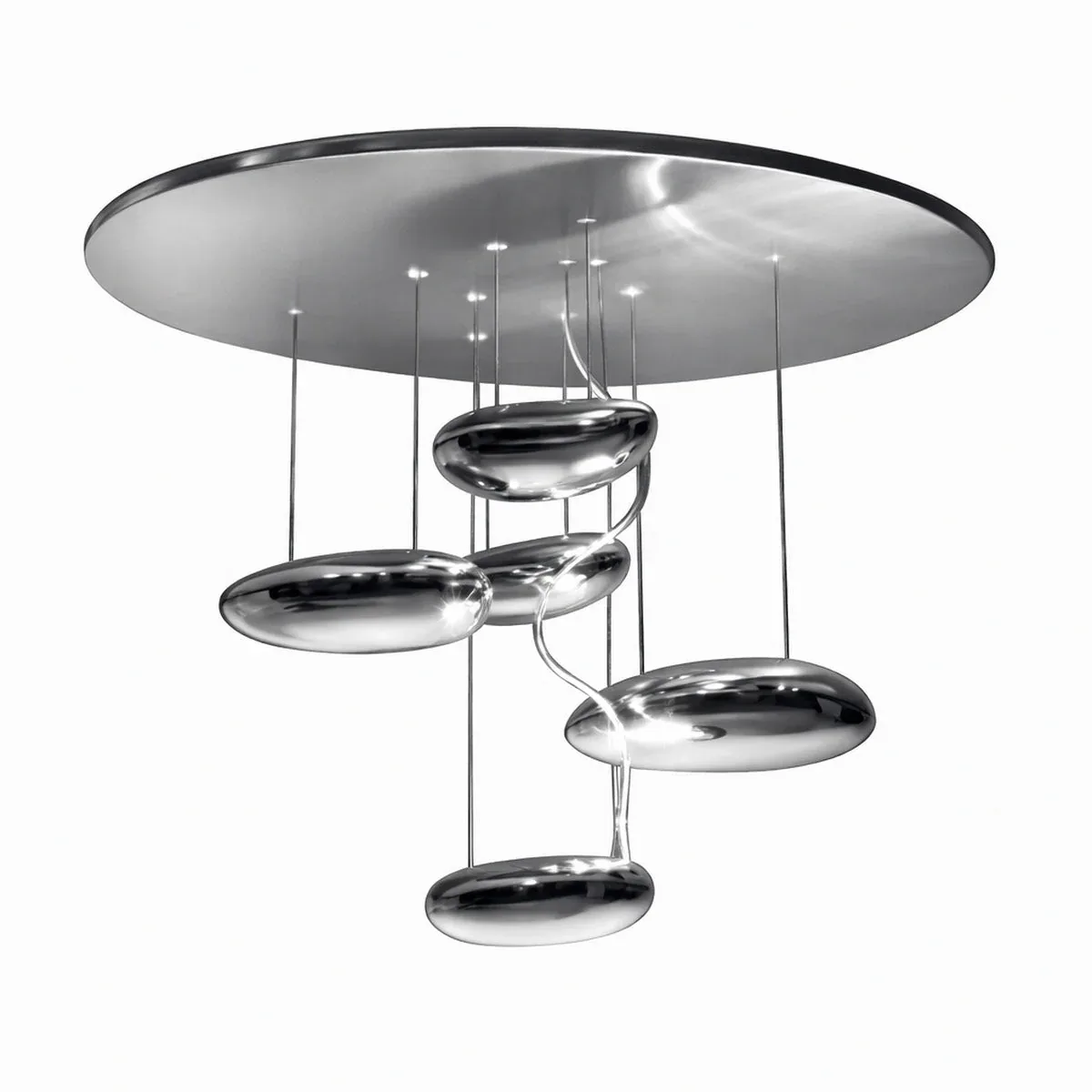Mercury Mini LED plafondlamp Gepolijst Chroom von Artemide – Produktfoto