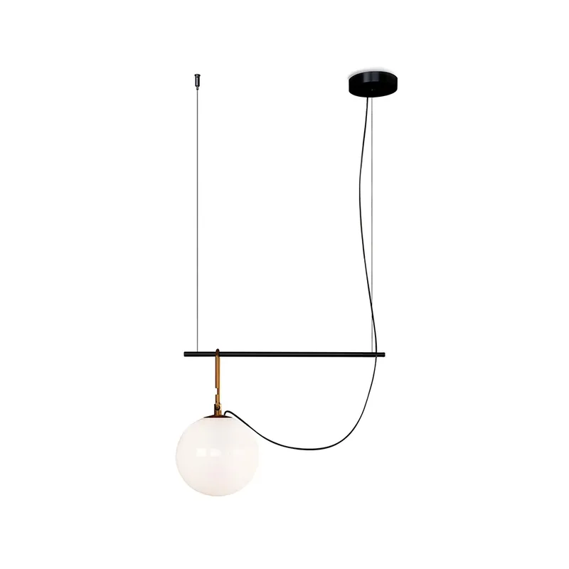 nh S1 22 Pendelleuchte Schwarz-Messing by Artemide – product photo
