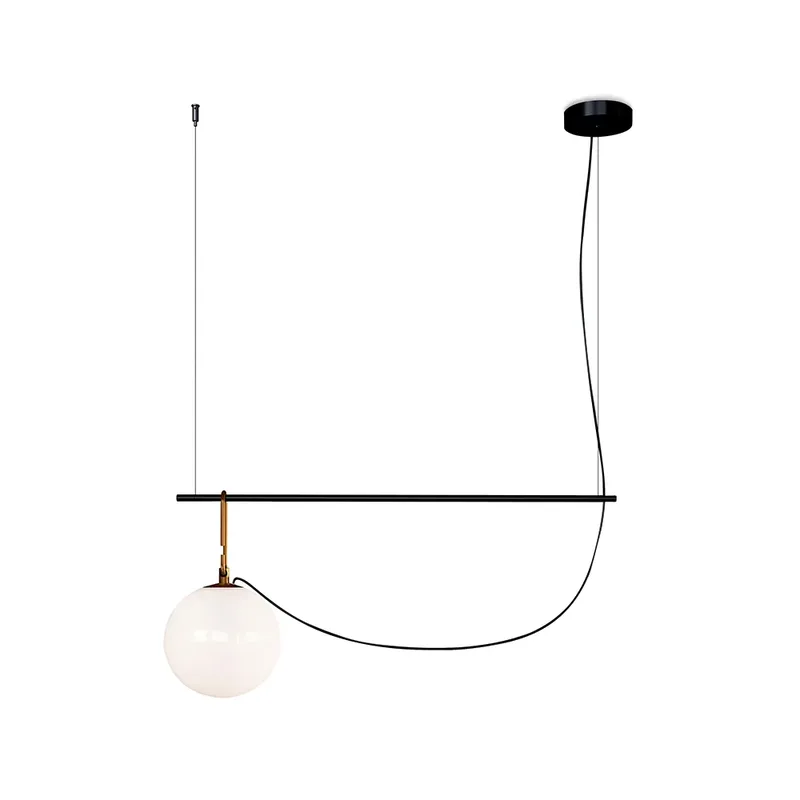 nh S2 22 Pendelleuchte Schwarz-Messing från Artemide – produktbild