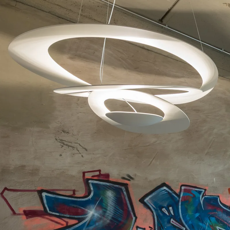 Pirce LED hanglamp 2700K wit - Artemide - Woonkamer - Designer - Metaal - 1 lamp von Artemide – Produktfoto