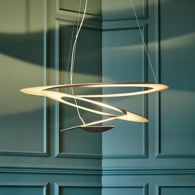 Pirce LED Micro Pendelleuchte gold by Artemide – product photo