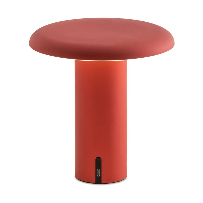 Takku tragbare Tischleuchte 19cm Anodized red von Artemide – Produktfoto