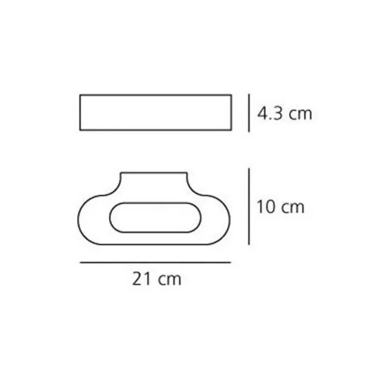 Talo LED 21 wandlamp gepolijst chroom - Artemide - Gang / Hal - Aluminium von Artemide – Produktfoto