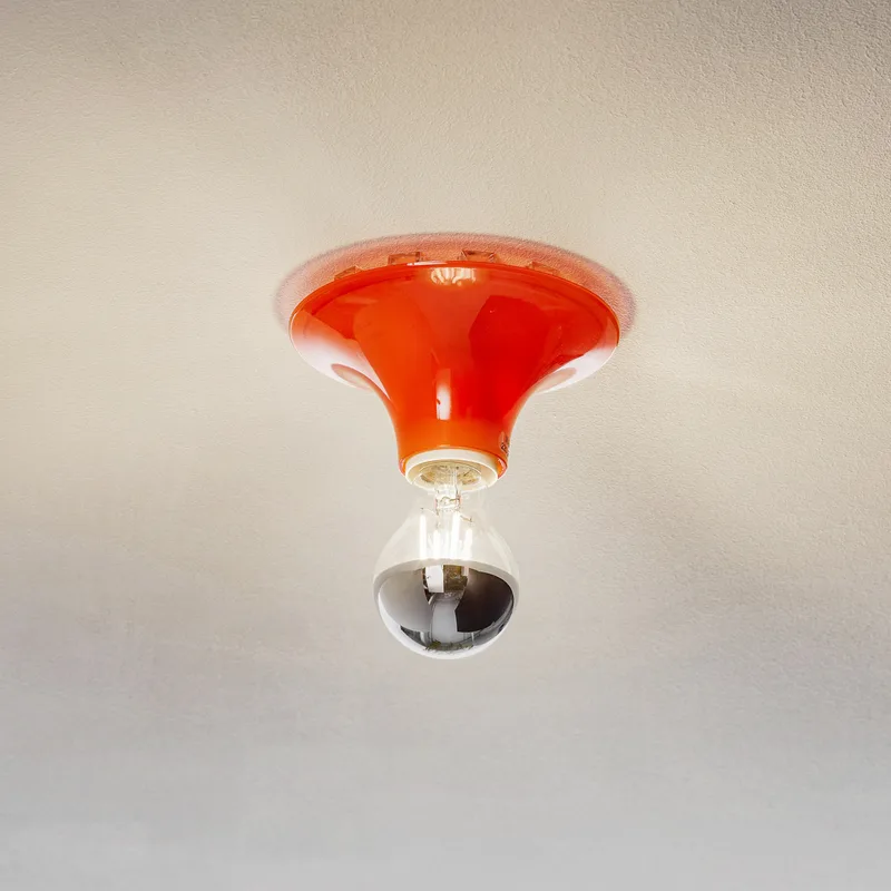 Teti Plafondlamp/Wandlamp Transparent Oranje - Artemide - Woonkamer - Designer - Kunststof - Rond von Artemide – Produktfoto