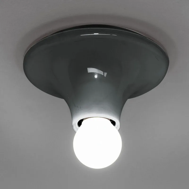 Tetin Plafondlamp/Wandlamp Donker Grey - Artemide - Woonkamer - Designer - Kunststof - Rond von Artemide – Produktfoto
