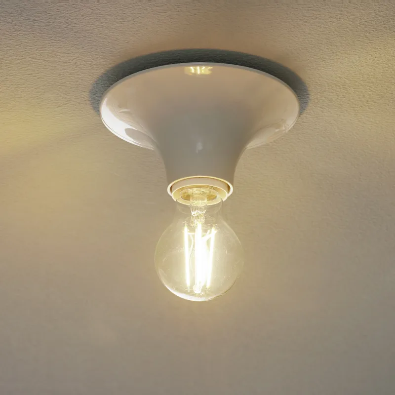 Tetin Plafondlamp/Wandlamp Wit - Artemide - Woonkamer - Designer - Kunststof - Rond by Artemide – product photo