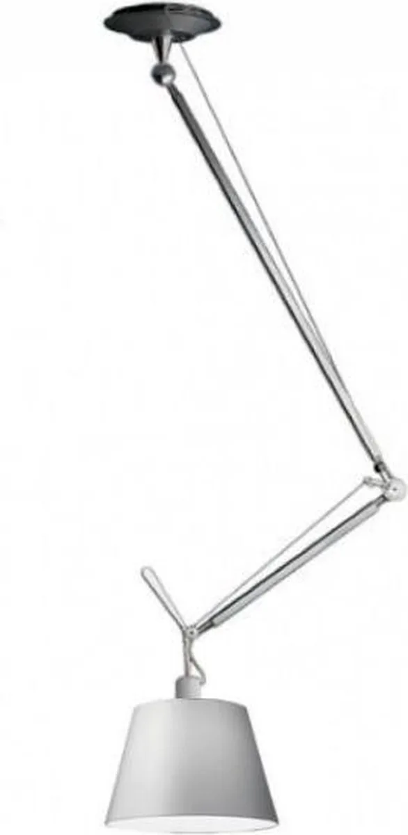 Tolomeo Decentrata hanglamp Ø 24 cm satijngrijs van Artemide in Satijn – productfoto