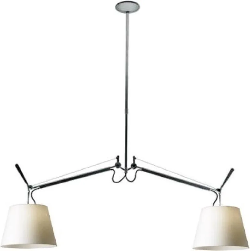 Tolomeo Due Bracci hanglamp Ø 32 cm de Artemide en Perkament – photo du produit