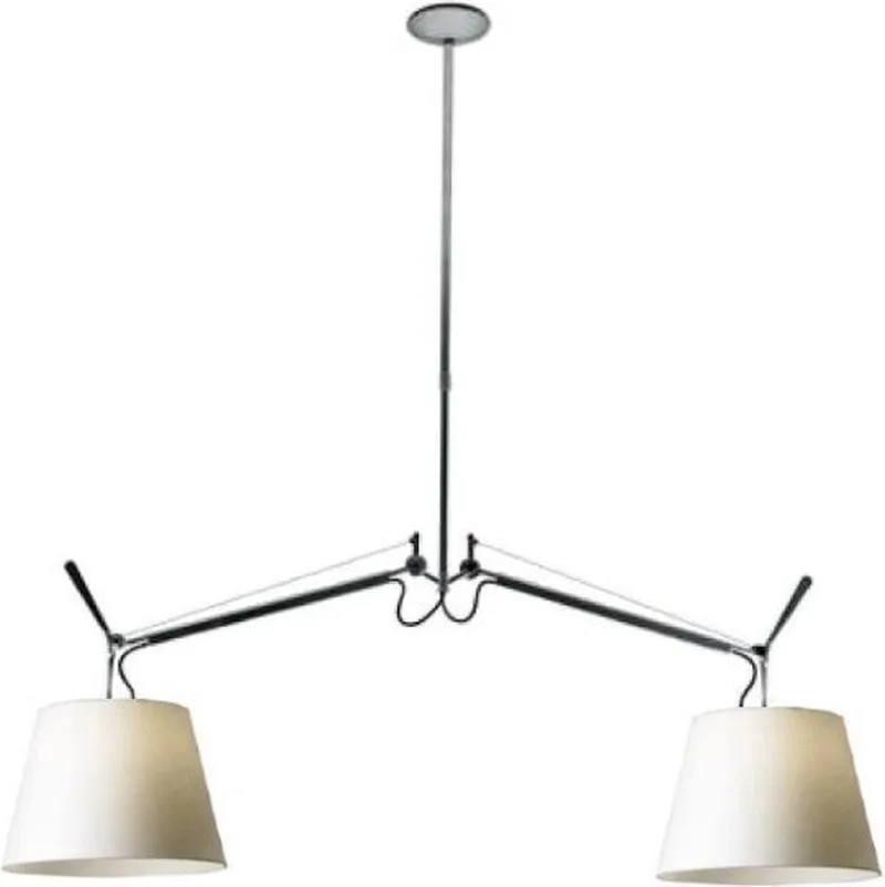 Tolomeo Due Bracci hanglamp Ø 36 cm van Artemide in Perkament – productfoto