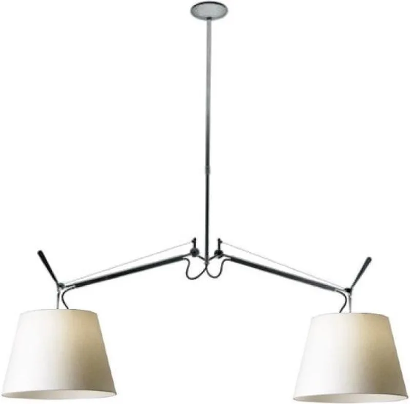 Tolomeo Due Bracci hanglamp Ø 42 cm by Artemide in Perkament – product photo
