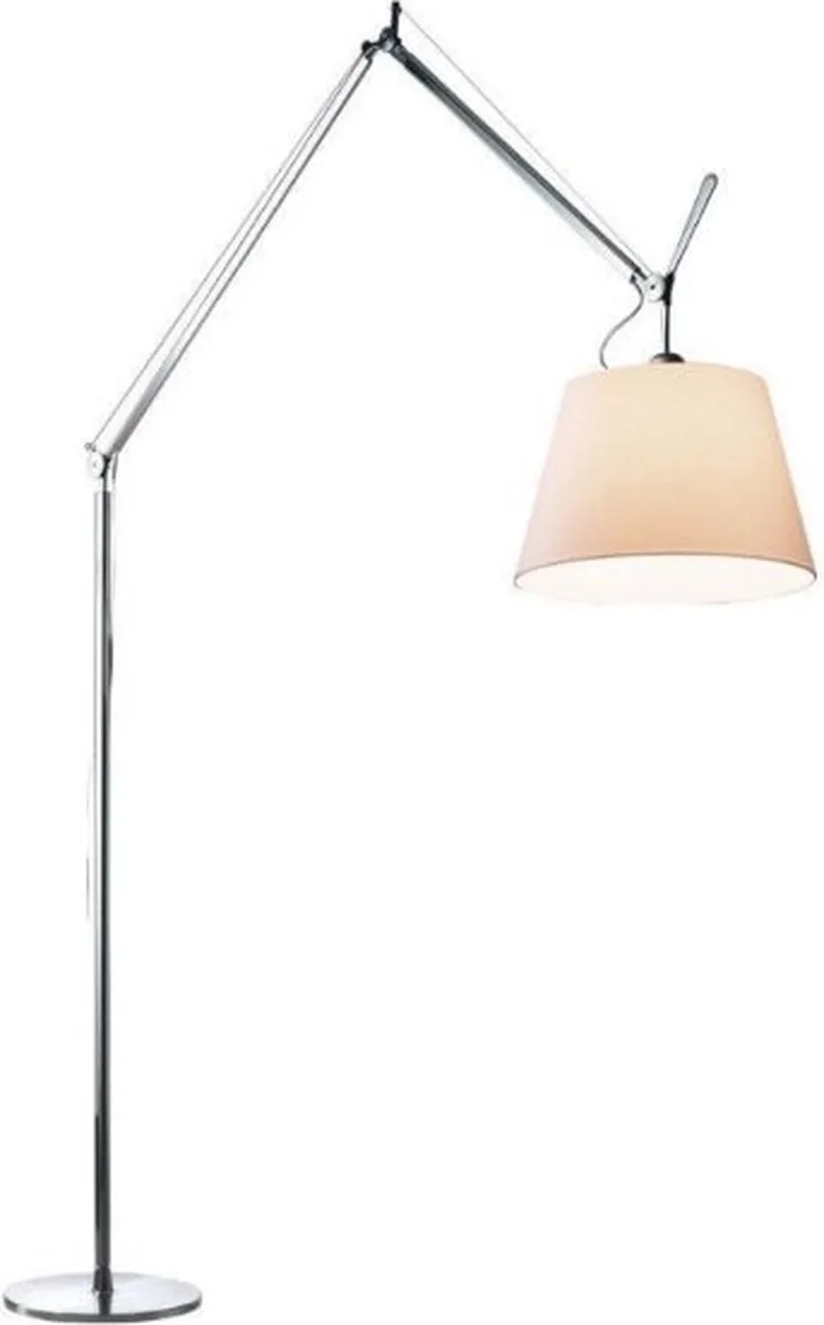 Tolomeo Mega vloerlamp schakelaar aluminium/Ø 36 cm by Artemide in Perkament – product photo
