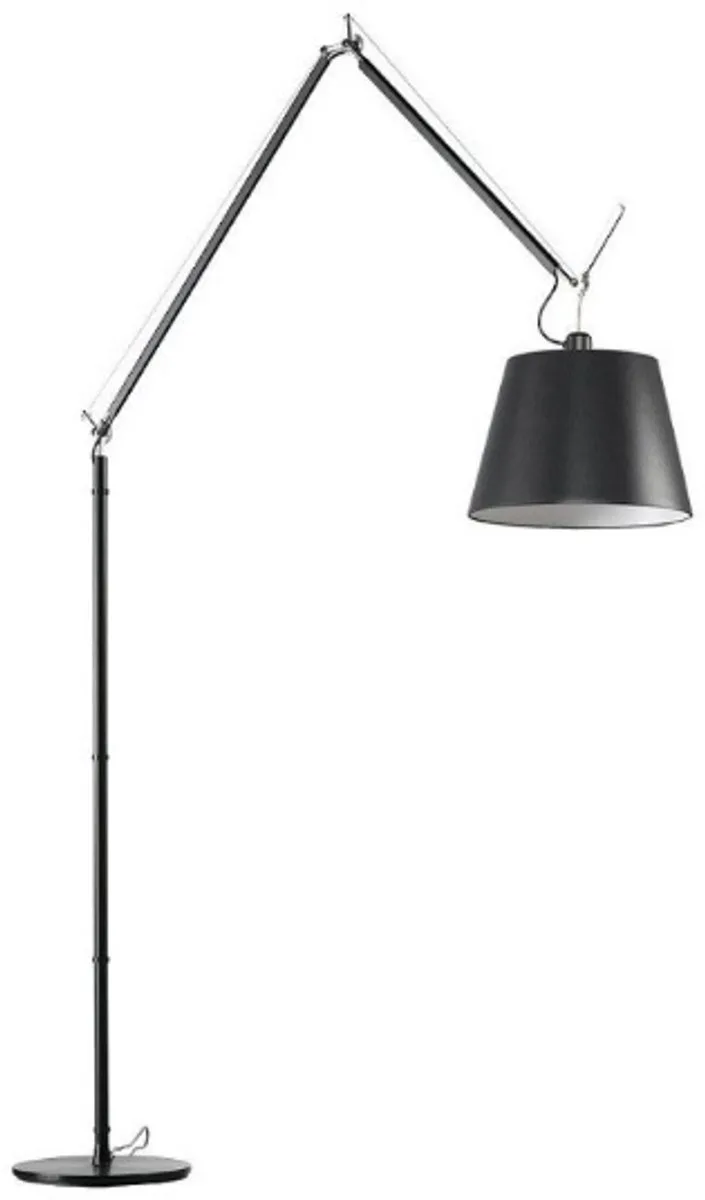 Tolomeo Mega vloerlamp schakelaar zwart/Ø 32 cm satijn zwart by Artemide in Aluminium – product photo
