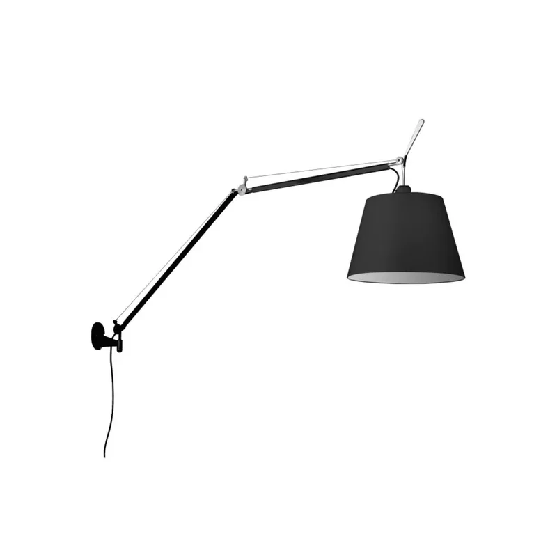 Tolomeo Mega Wandlamp met Dimmer Ø360 Zwart - Artemide - Woonkamer - Aluminium von Artemide – Produktfoto