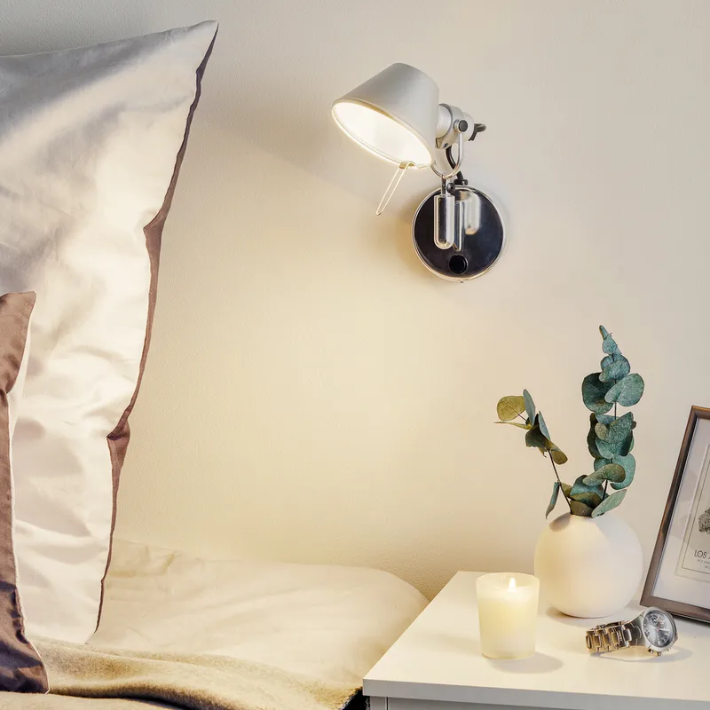 Tolomeo Micro Faretto LED wandlamp, 3.000K, grijs - Artemide - Woonkamer - Designer - Metaal - 1 lamp von Artemide – Produktfoto