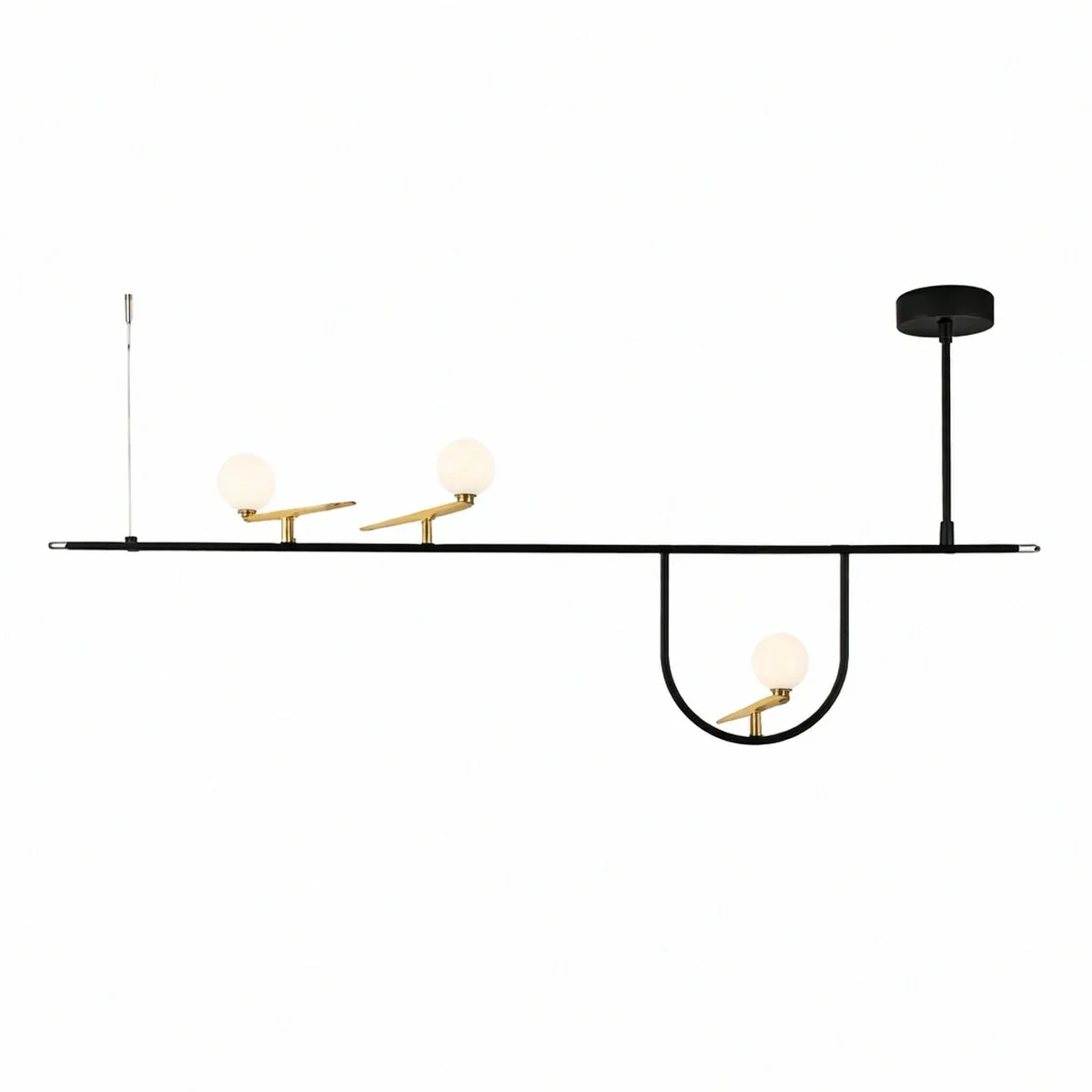 Yanzi SC 1 hanglamp Zwart / Messing by Artemide – product photo