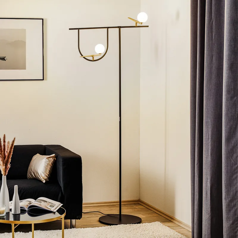 Yanzin F VloerLamp - Artemide - Woonkamer - Designer - Metaal - Meerdere lampen de Artemide – photo du produit