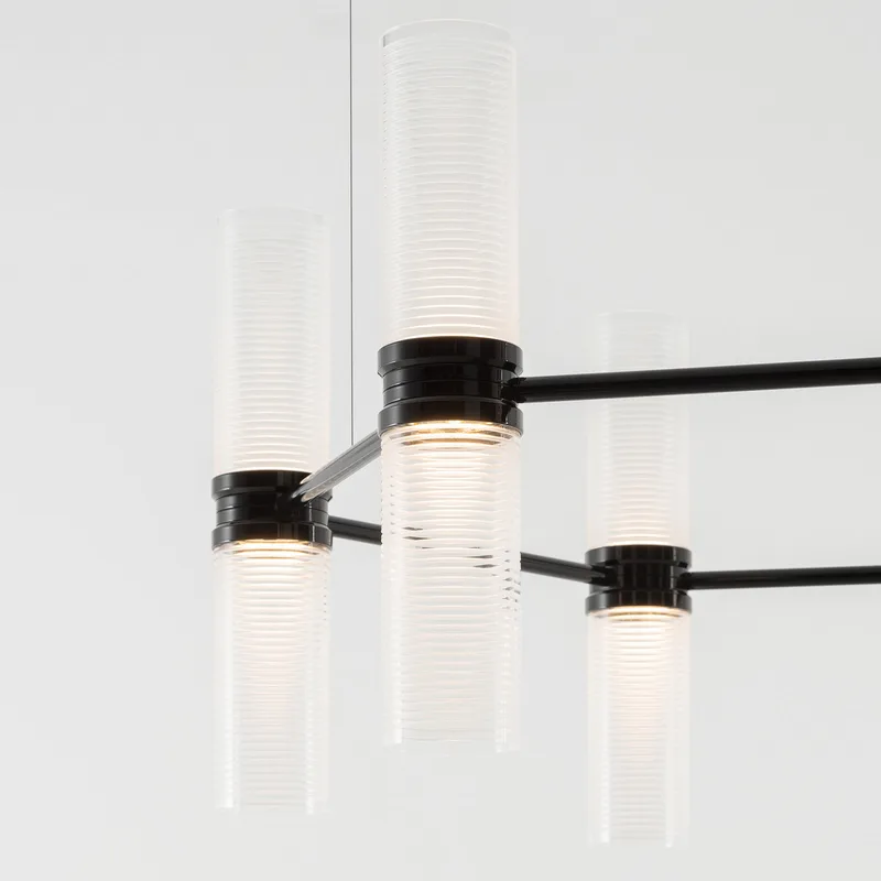 Zephyr Exagonal App, Ø 77 cm, zwart - Artemide - Woonkamer - Designer - Aluminium - Meerdere lampen van Artemide – productfoto